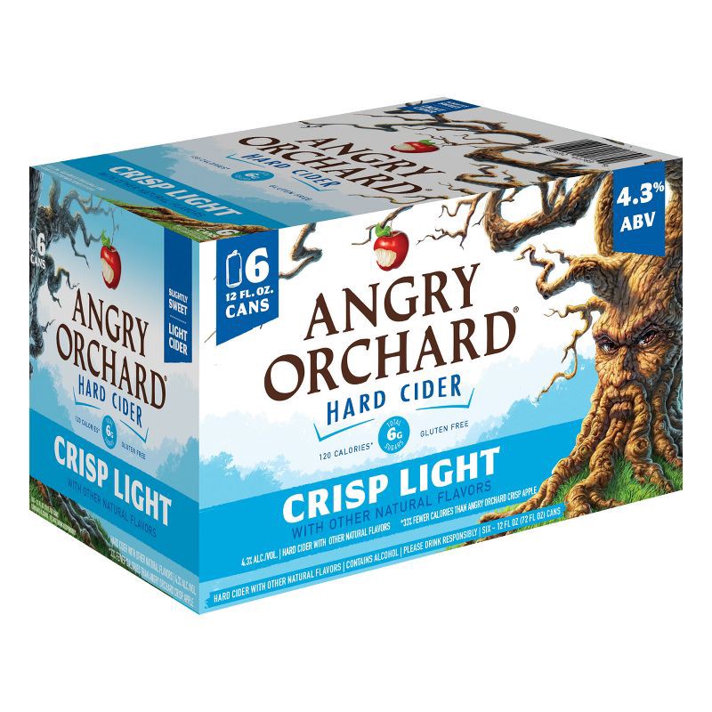 slide 5 of 9, Angry Orchard Crisp Light Cider - 6pk/12 fl oz Cans, 6 ct; 12 fl oz