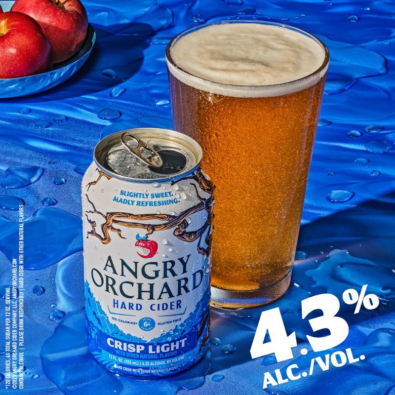 slide 7 of 9, Angry Orchard Crisp Light Cider - 6pk/12 fl oz Cans, 6 ct; 12 fl oz