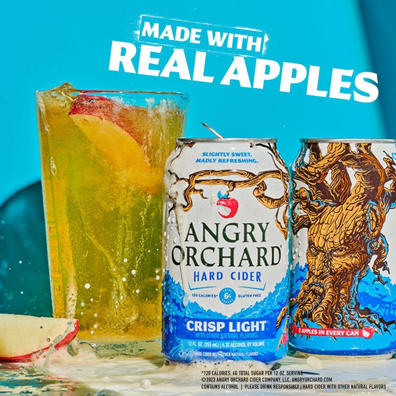 slide 8 of 9, Angry Orchard Crisp Light Cider - 6pk/12 fl oz Cans, 6 ct; 12 fl oz