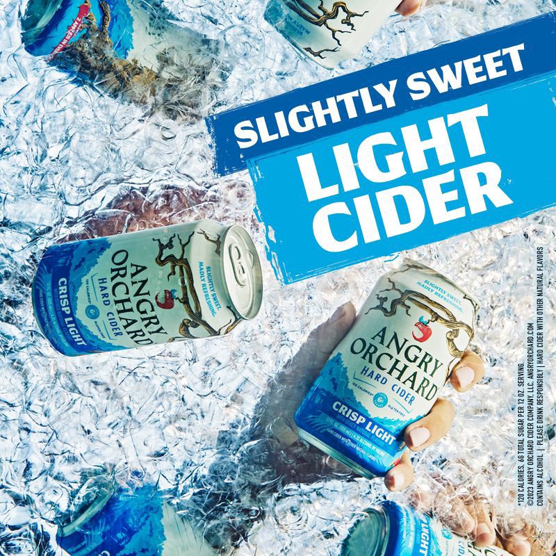 slide 9 of 9, Angry Orchard Crisp Light Cider - 6pk/12 fl oz Cans, 6 ct; 12 fl oz