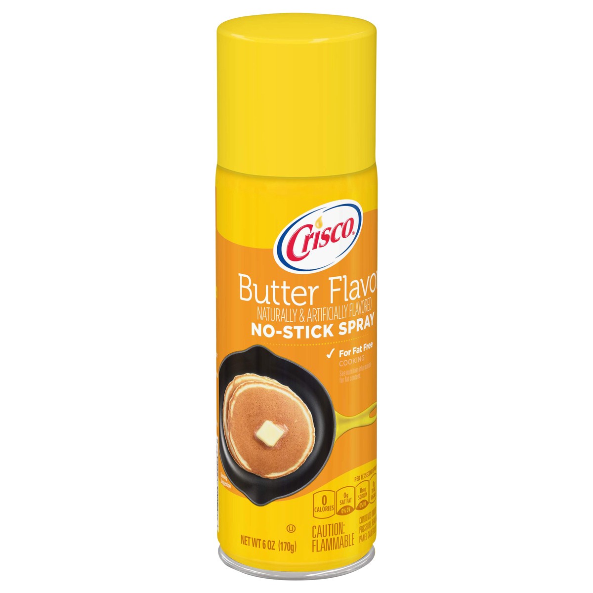 slide 6 of 11, Crisco Butter Flavor No-Stick Spray, Gluten Free, Kosher, 6 oz, 6 oz