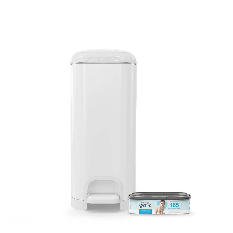 slide 2 of 17, Diaper Genie Select Diaper Pail - White, 1 ct