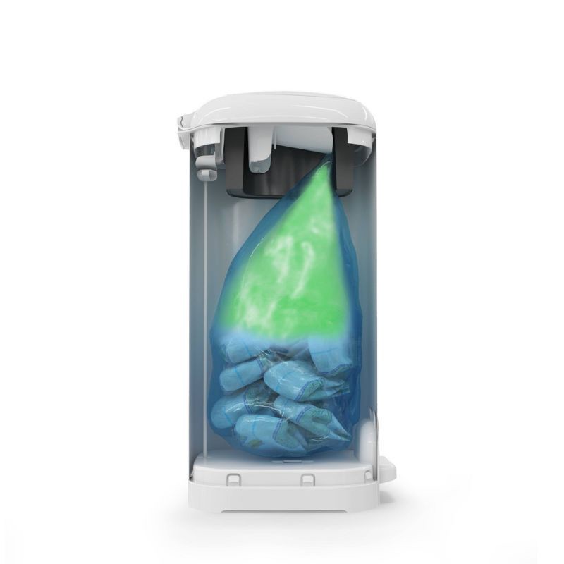 slide 7 of 17, Diaper Genie Select Diaper Pail - White, 1 ct