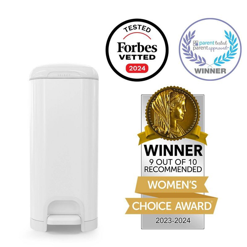 slide 11 of 17, Diaper Genie Select Diaper Pail - White, 1 ct
