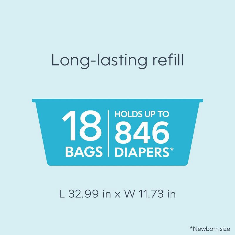 slide 3 of 12, Diaper Genie Easy Roll Refill - 18ct, 18 ct