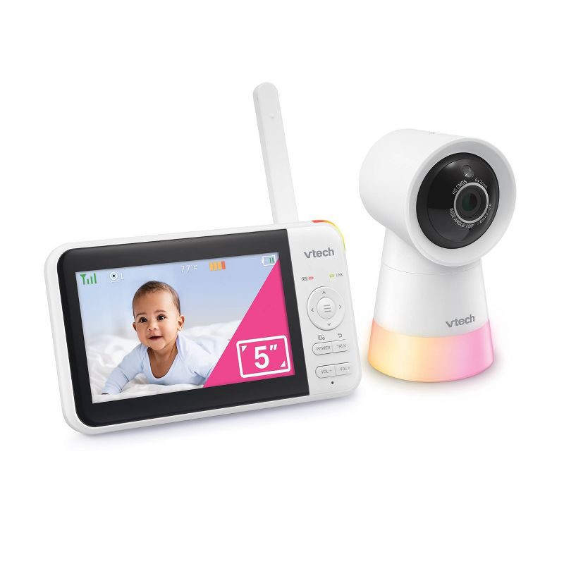 slide 2 of 8, V-Tech VTech 5" Pan & Tilt Video Baby Monitor, 1 ct