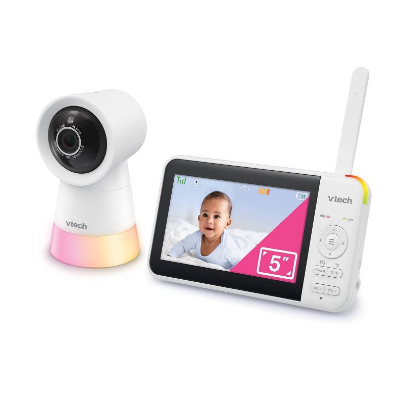 slide 3 of 8, V-Tech VTech 5" Pan & Tilt Video Baby Monitor, 1 ct