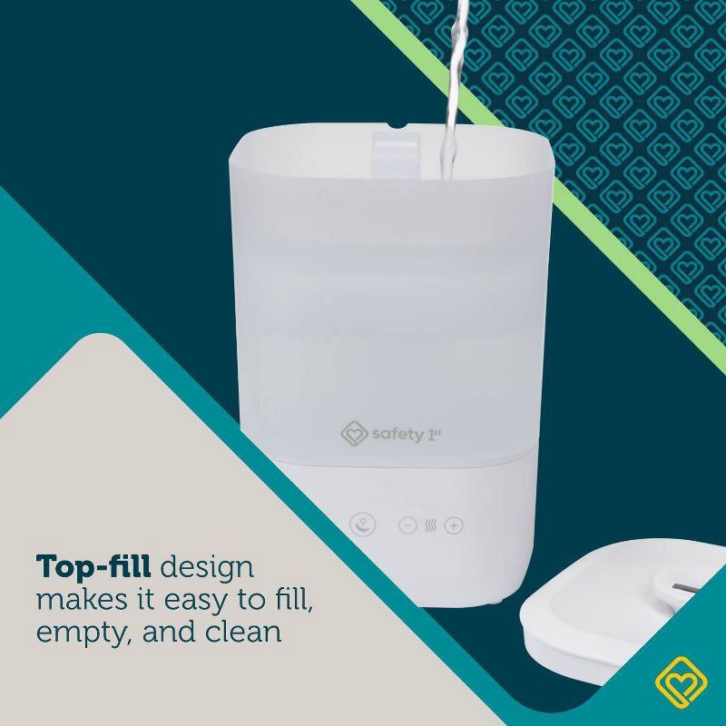 slide 2 of 11, Safety 1st Comforting Cool Mist Top-Fill Humidifier, 1 ct