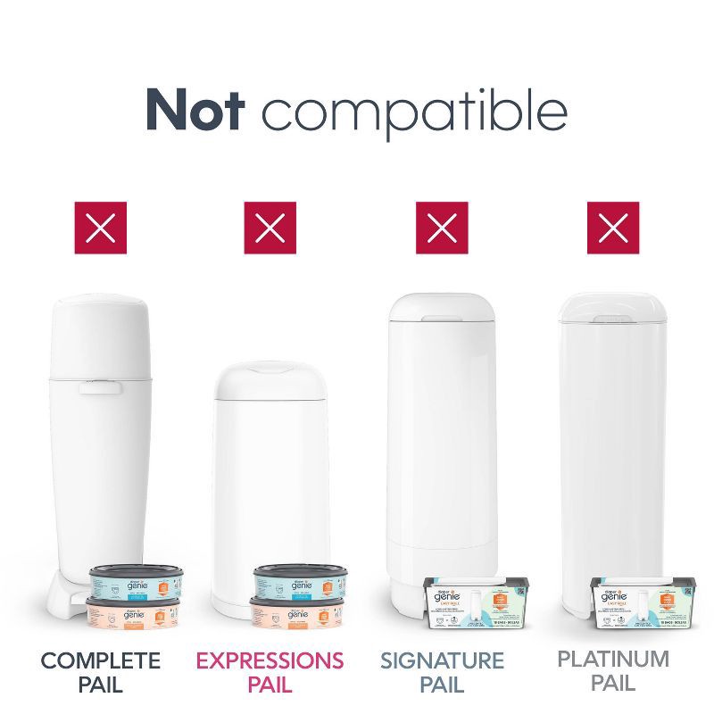 slide 7 of 14, Diaper Genie Jumbo Square Disposal Bag Refill - 810ct, 810 ct