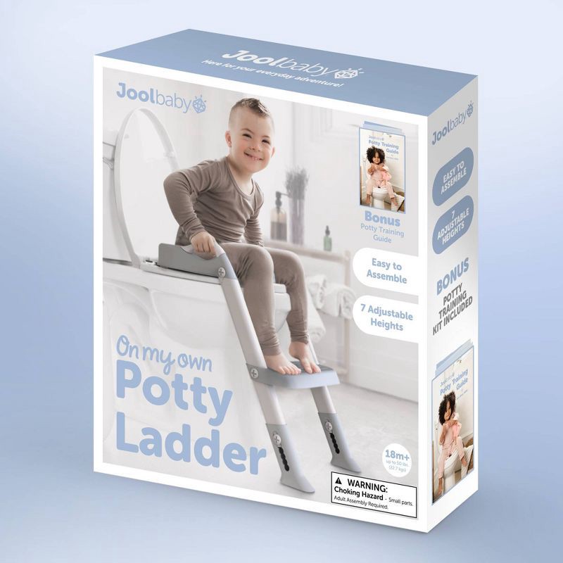 slide 7 of 8, Jool Baby On My Own Potty Ladder - Gray, 1 ct