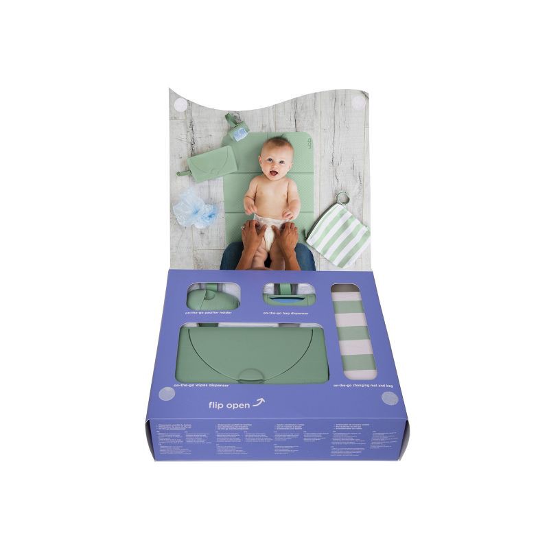 slide 2 of 8, Ubbi On-the-Go Gift Set - Sage, 1 ct