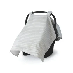 Go by Goldbug Car Seat Canopy - Gray Ticking Stripe