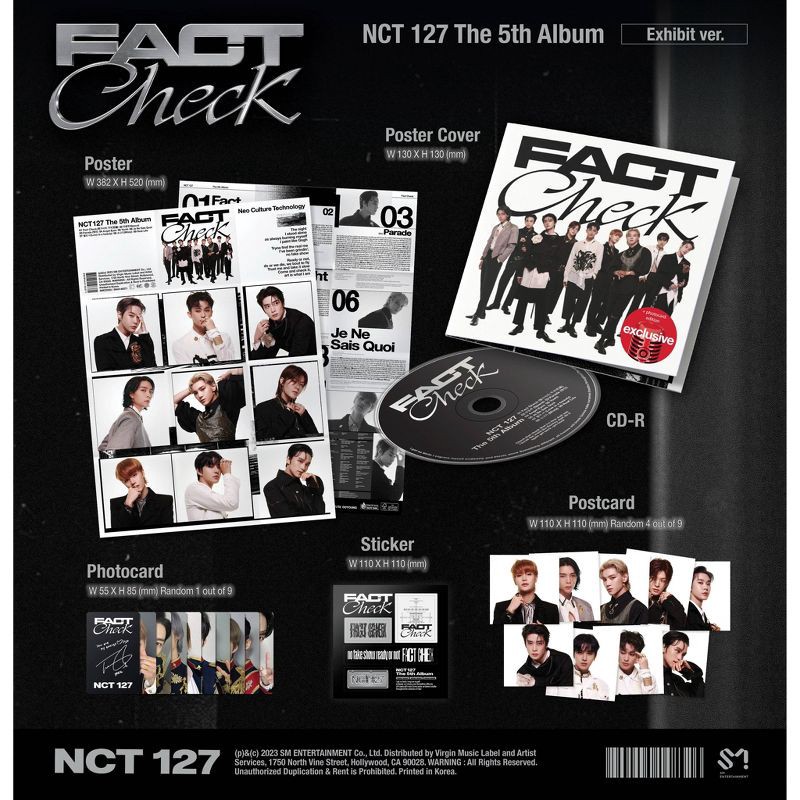 slide 1 of 3, Universal Music Group NCT 127 - The 5th Album “Fact Check” (Target Exclusive, CD) (Poster Ver.), 1 ct