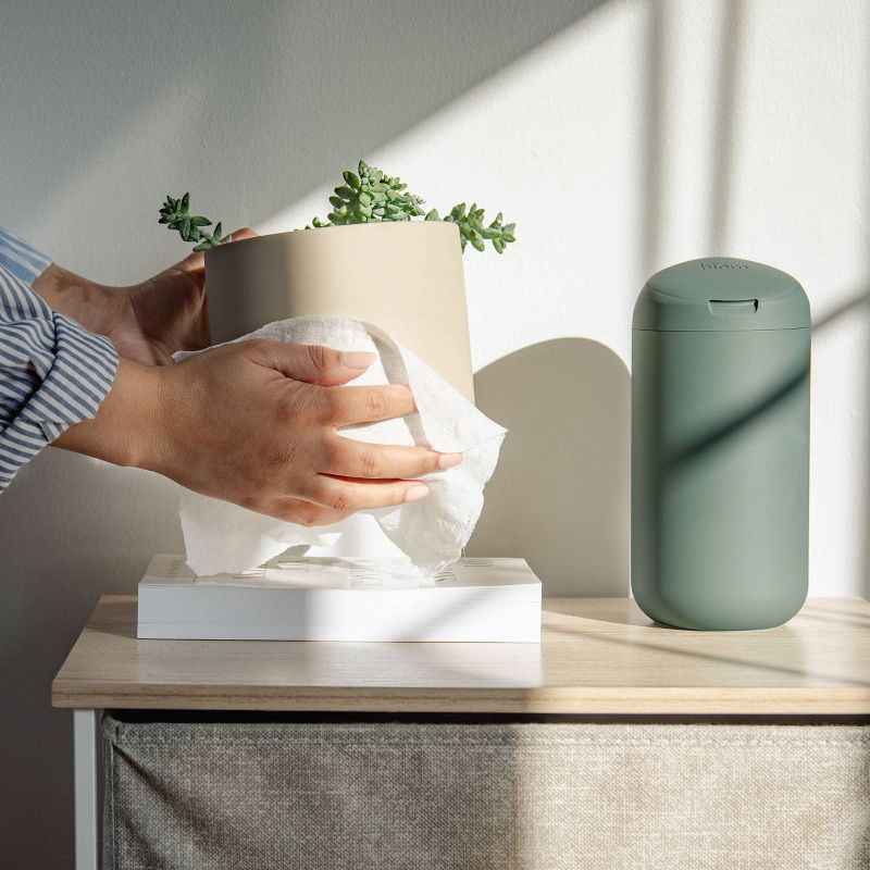 slide 4 of 6, Biom Refillable Wipes Dispenser - Eucalyptus Green, 1 ct
