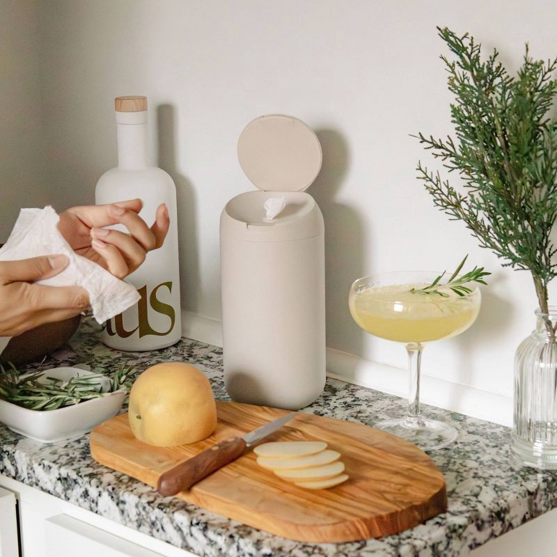 slide 4 of 6, Biom Refillable Wipes Dispenser - Tan, 1 ct