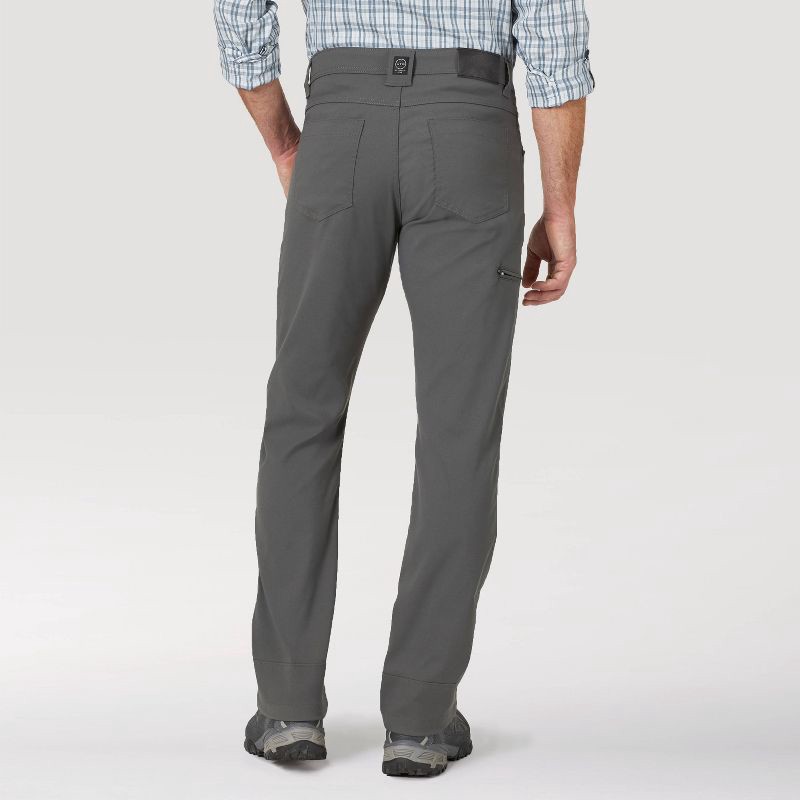 slide 2 of 10, Wrangler Men's ATG Synthetic Straight Utility Pants - Dark Shadow 34x30: Midweight Nylon-Spandex, Zippered Pocket, 1 ct