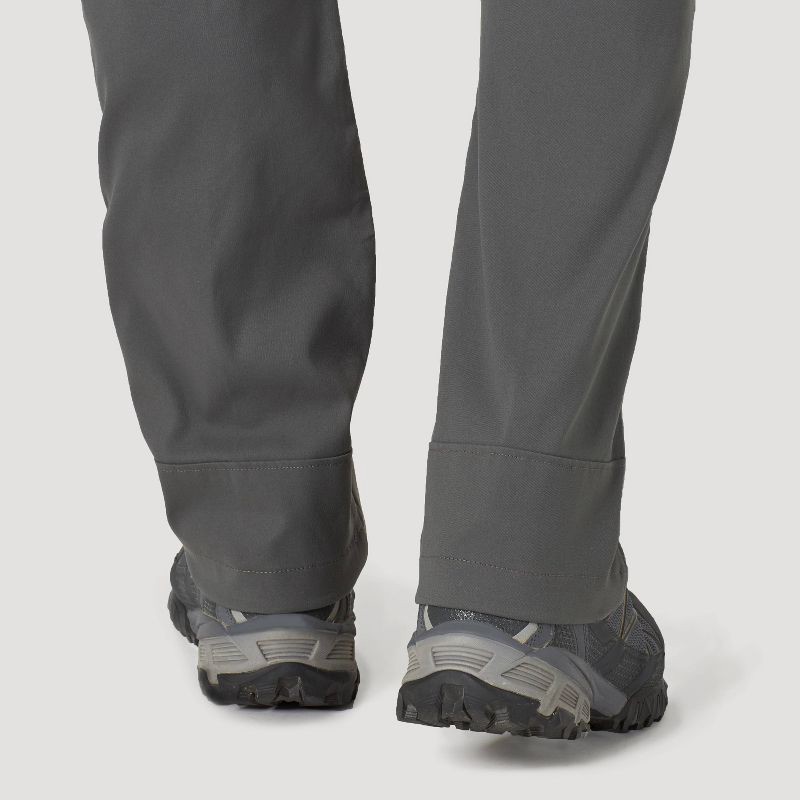 slide 10 of 10, Wrangler Men's ATG Synthetic Straight Utility Pants - Dark Shadow 34x34: Midweight Nylon-Spandex, Zippered Pocket, 1 ct