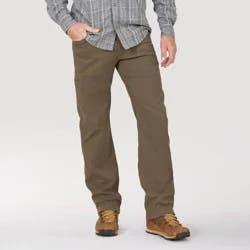 Wrangler Men's ATG Cliffside Utility Regular Straight Fit Pant - Morel 36x32: Midweight Nylon-Spandex Blend, Regular Fit, Zippered Pocket
