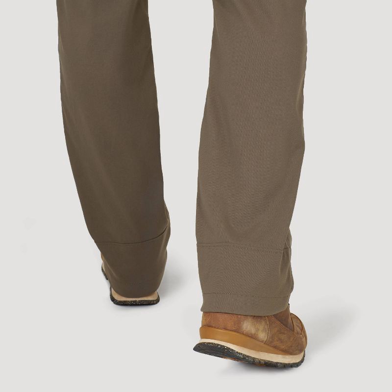 slide 10 of 10, Wrangler Men's ATG Synthetic Straight Utility Pants - Morel 38x32: Midweight Nylon-Spandex, Zippered Pocket, 1 ct