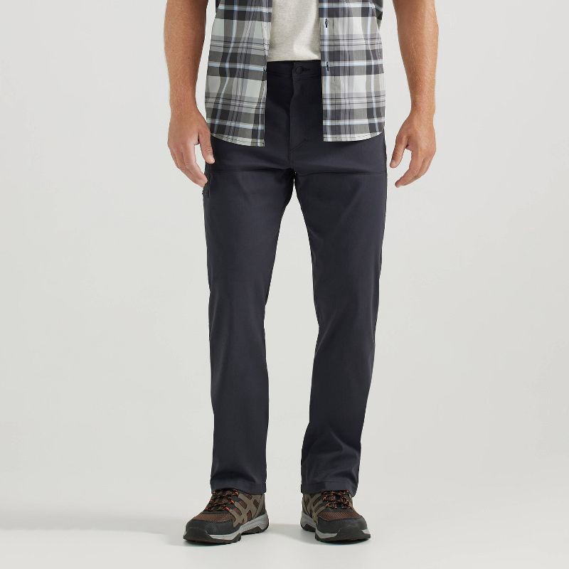 slide 1 of 7, Wrangler Men's ATG Synthetic Straight Utility Pants - Caviar 38x30: Midweight, Stretch, Zippered Pocket, 1 ct