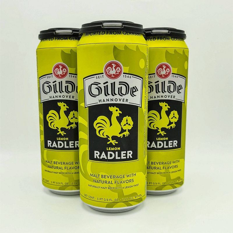 slide 1 of 4, Gilde Lemon Radler - 4pk/16.9fl oz Cans, 4 ct, 16.9 fl oz
