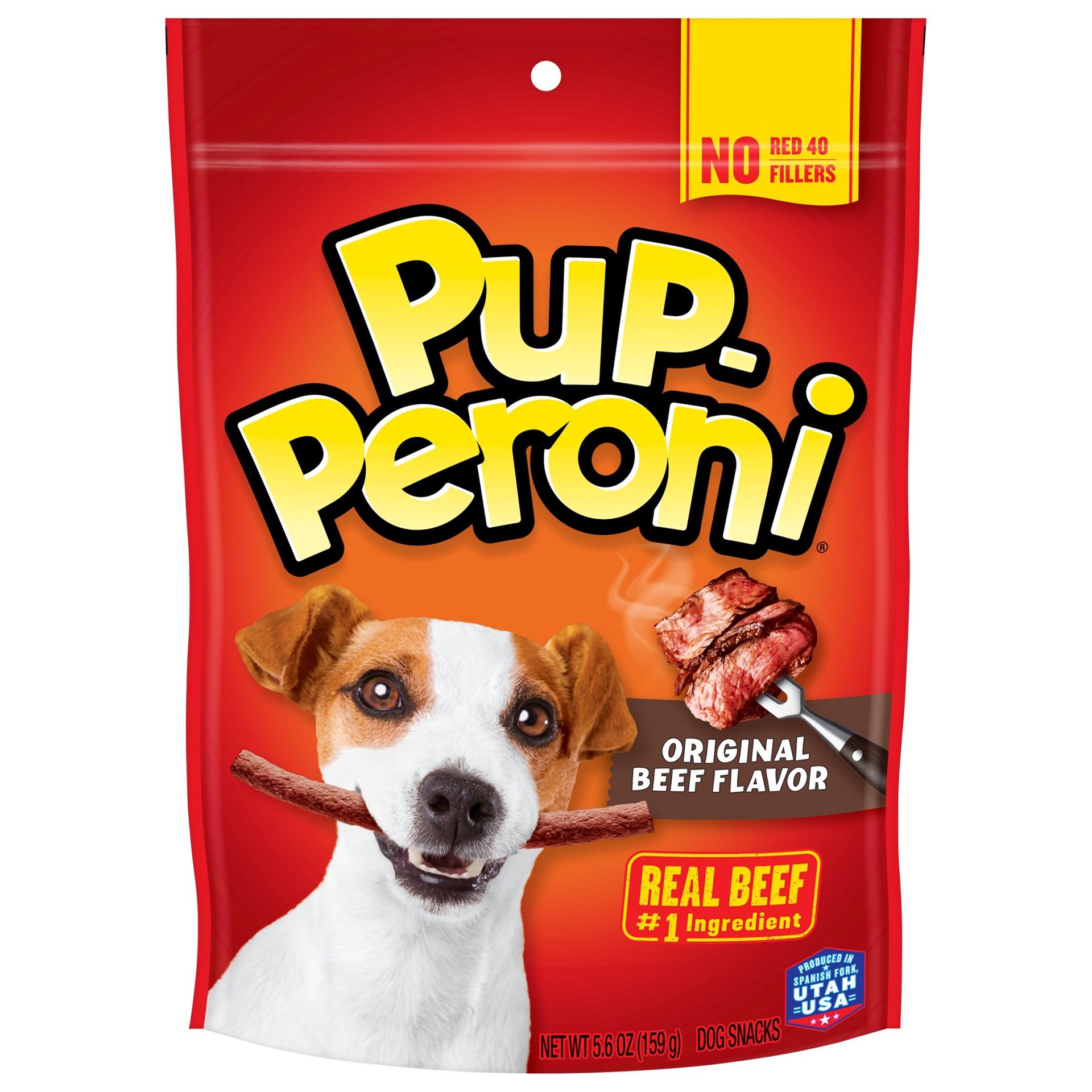 slide 1 of 3, Pup-Peroni Original Beef Flavor Dog Treats, 5.6oz Bag, 5.6 oz