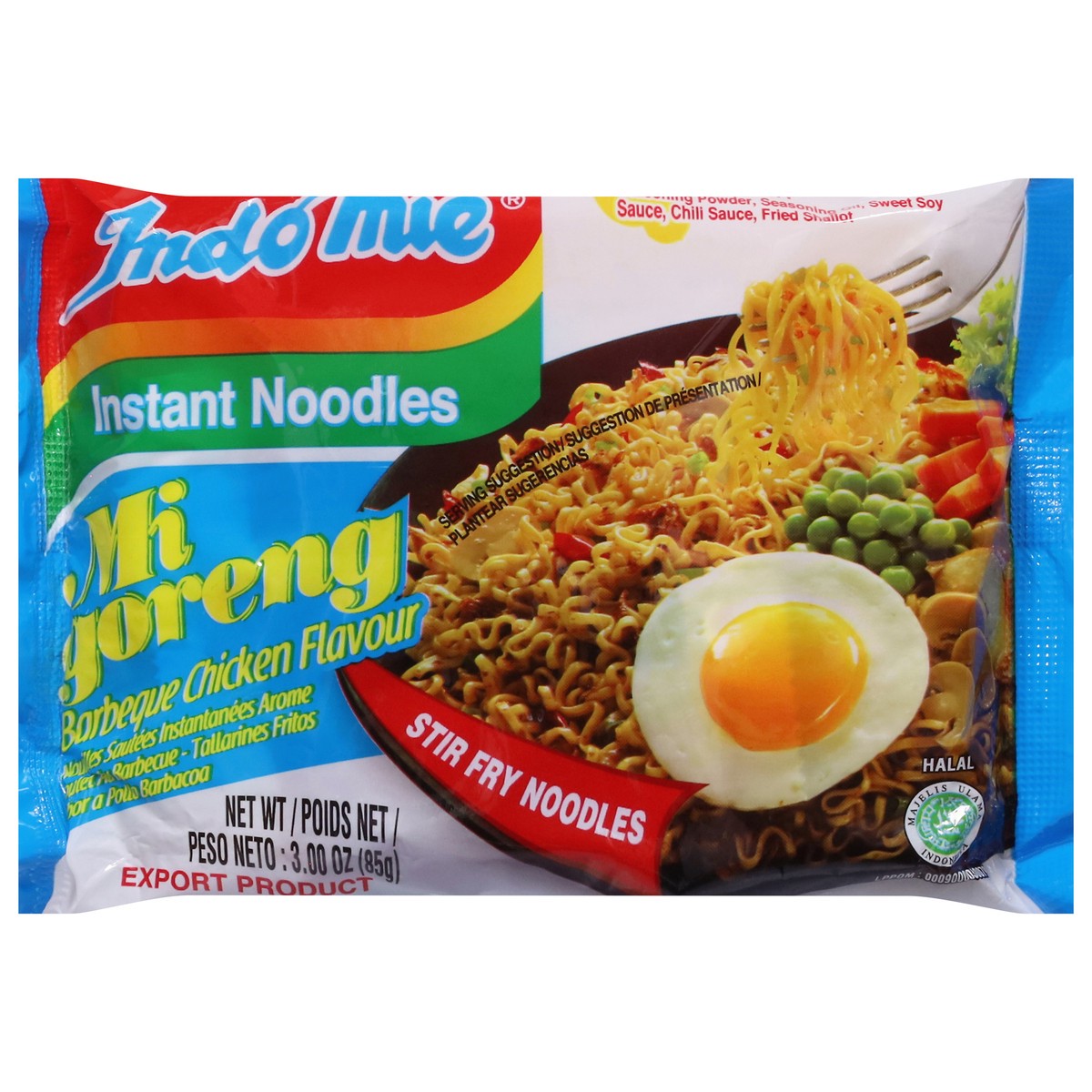 slide 1 of 8, Indomie Barbeque Chicken Flavour Instant Noodles 3.00 oz, 3 oz