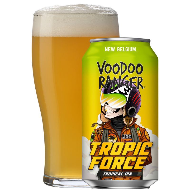 slide 2 of 9, New Belgium Voodoo Ranger Tropic Force IPA Beer - 6pk/12 fl oz Cans, 6 ct; 12 fl oz