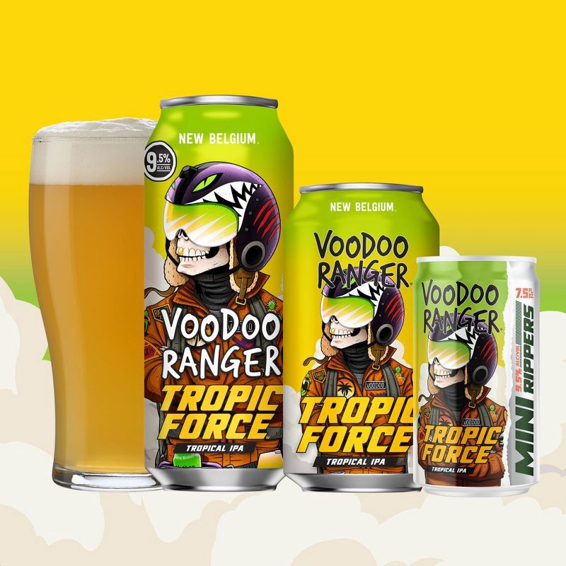 slide 5 of 12, New Belgium Voodoo Ranger Tropic Force IPA Beer - 6pk/12 fl oz Cans, 6 ct; 12 fl oz