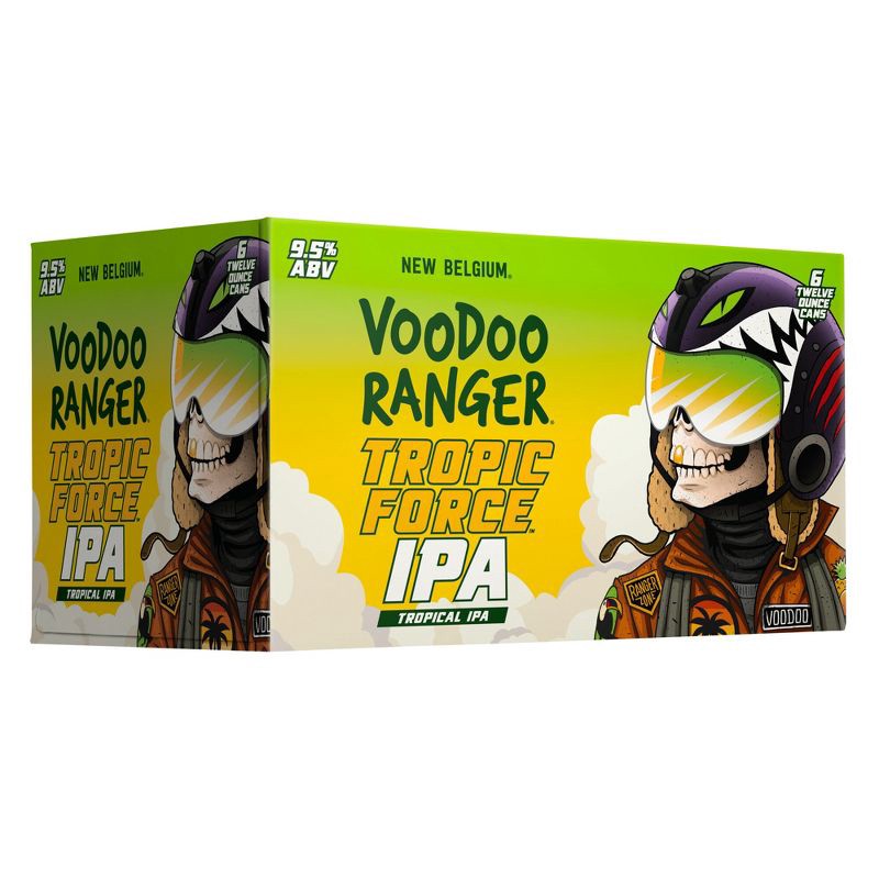 slide 9 of 12, New Belgium Voodoo Ranger Tropic Force IPA Beer - 6pk/12 fl oz Cans, 6 ct; 12 fl oz