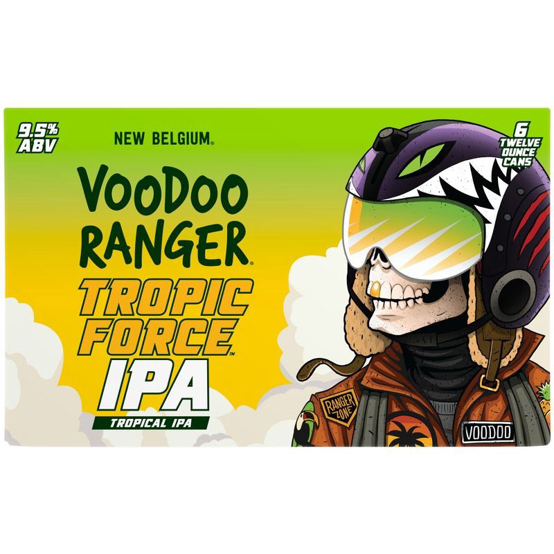 slide 11 of 12, New Belgium Voodoo Ranger Tropic Force IPA Beer - 6pk/12 fl oz Cans, 6 ct; 12 fl oz