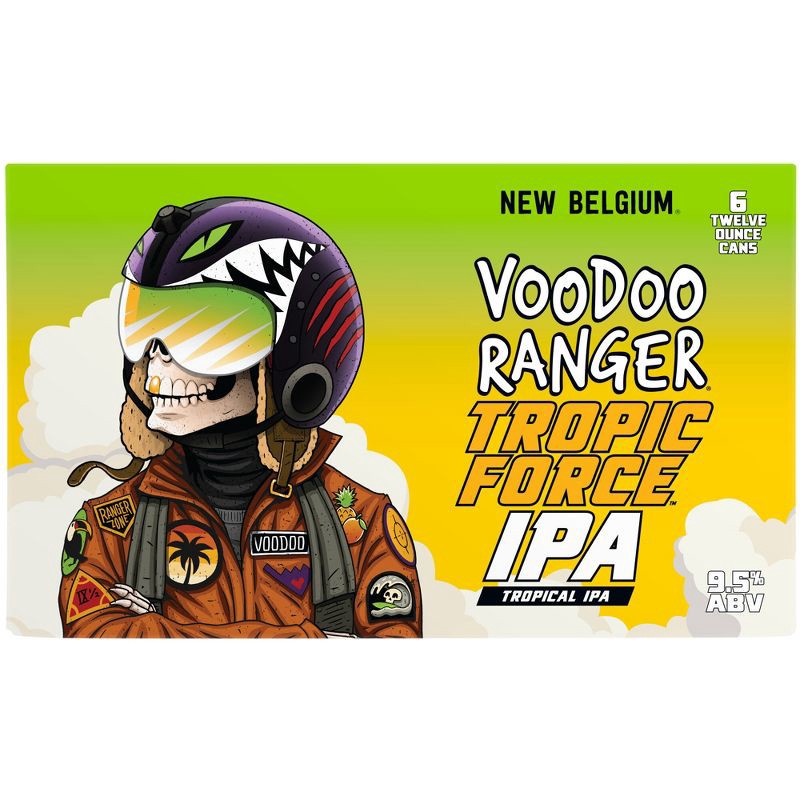 slide 12 of 12, New Belgium Voodoo Ranger Tropic Force IPA Beer - 6pk/12 fl oz Cans, 6 ct; 12 fl oz
