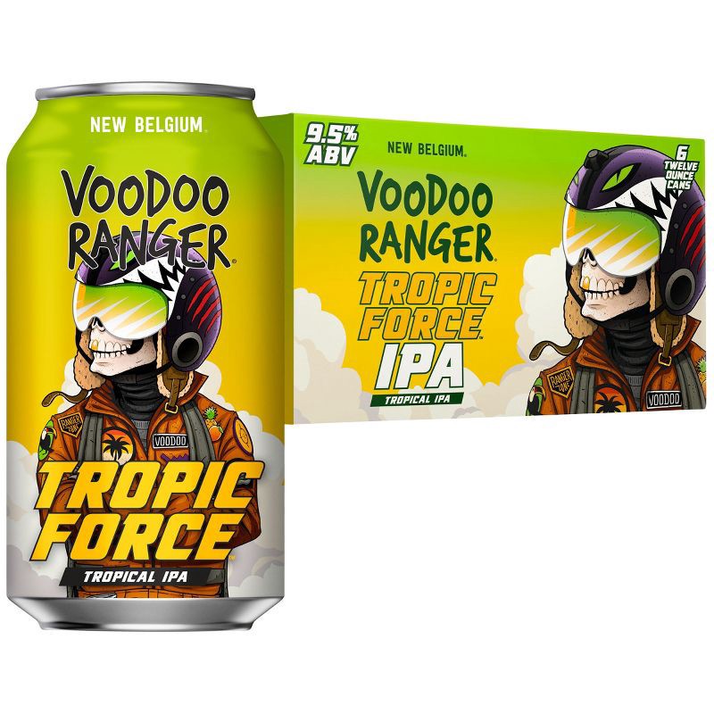 slide 1 of 12, New Belgium Voodoo Ranger Tropic Force IPA Beer - 6pk/12 fl oz Cans, 6 ct; 12 fl oz