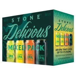 Stone Delicious Mixed IPA Beer Variety Pack - 12pk/12 fl oz Cans