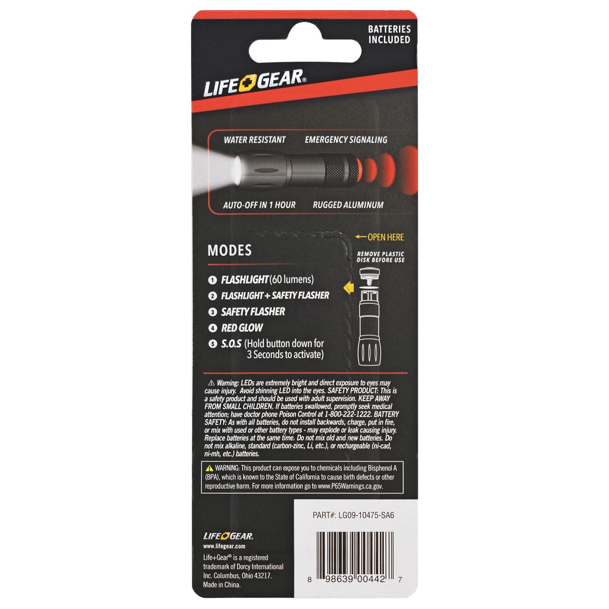 slide 2 of 2, Life + Gear 100 Lumens Advanced Flashlights 1 ea, 1 ct