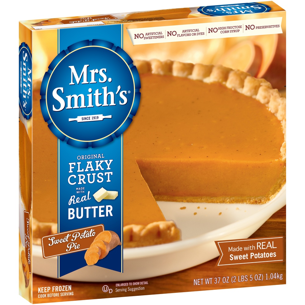 slide 6 of 8, Mrs. Smith's Original Flaky Crust Sweet Potato Pie, 37 oz