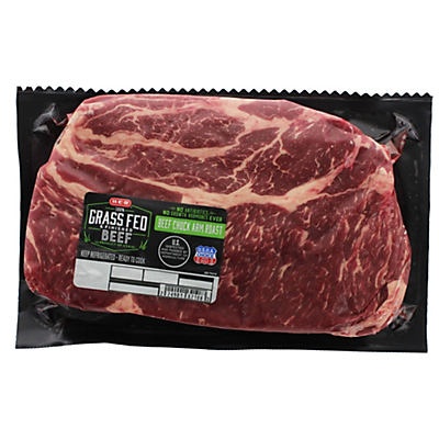 slide 1 of 1, H-E-B Grass Fed Beef Chuck Roast Boneless, USDA Choice, per lb