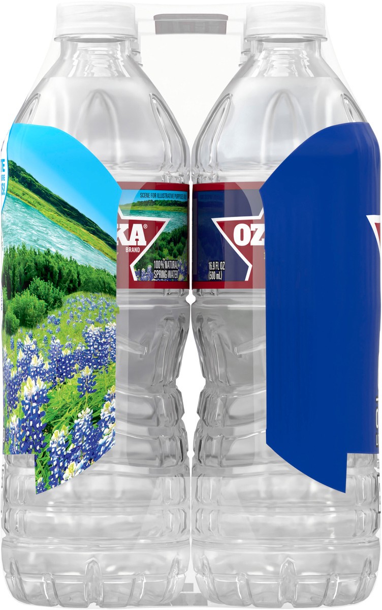 slide 5 of 8, OZARKA Brand 100% Natural Spring Water, (Pack of 6) - 16.9 fl oz, 6 ct; 1/2 liter