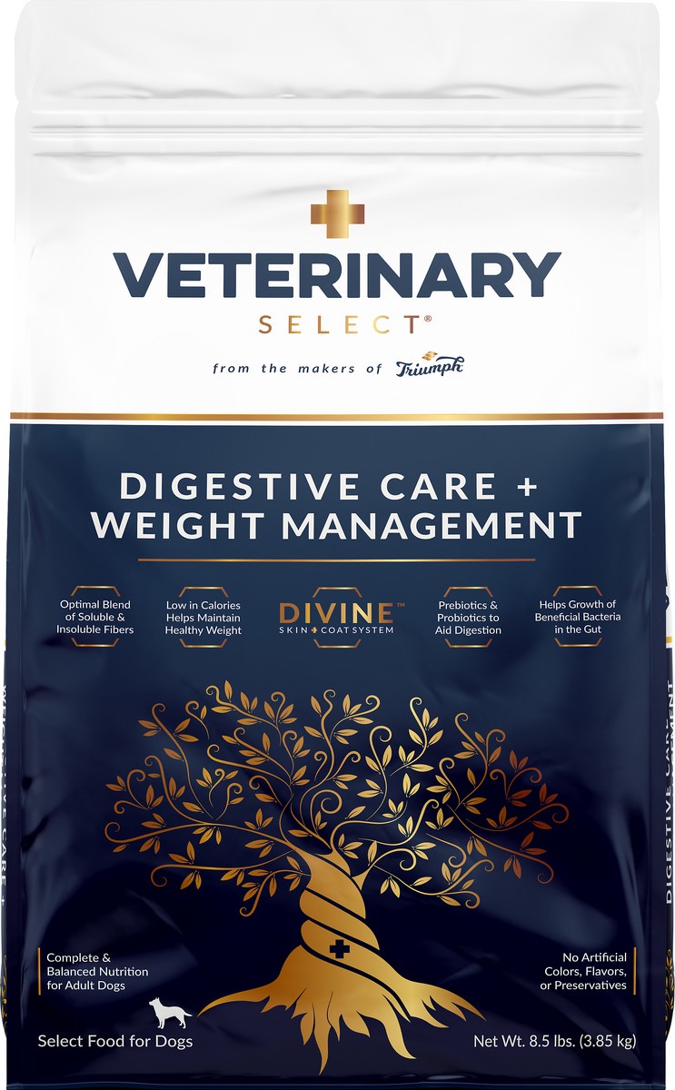 slide 2 of 2, Veterinary Select Digestive Care + Weight Management Adult Food for Dogs 8.5 lb, 8.5 lb