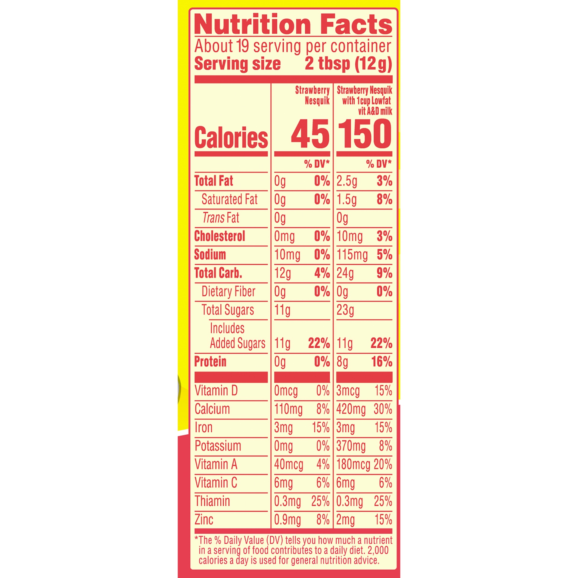 slide 4 of 6, Nesquik Strawberry Flavored Powder - 8 oz, 8 oz