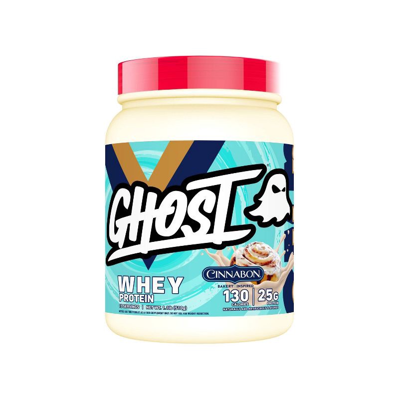slide 1 of 5, GHOST Whey Protein Powder - Cinnabon - 15 Servings, 15 servings