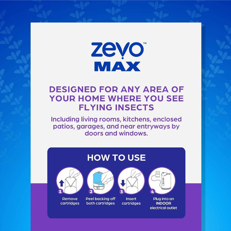 slide 2 of 14, Zevo Max Flying Insect Trap 1 Device + 2 Refills, 1 ct