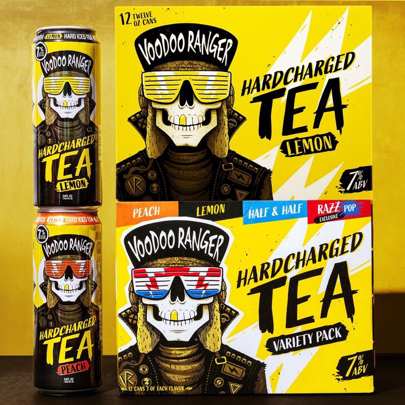 slide 4 of 8, New Belgium Voodoo Ranger Hardcharged Tea Variety - 12pk/12 fl oz Can, 12 ct; 12 fl oz