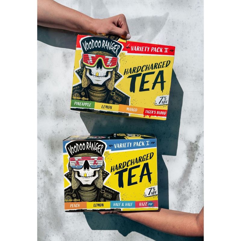 slide 6 of 8, New Belgium Voodoo Ranger Hardcharged Tea Variety - 12pk/12 fl oz Can, 12 ct; 12 fl oz