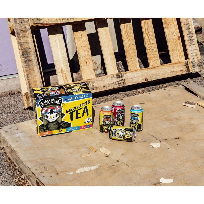 slide 7 of 8, New Belgium Voodoo Ranger Hardcharged Tea Variety - 12pk/12 fl oz Can, 12 ct; 12 fl oz