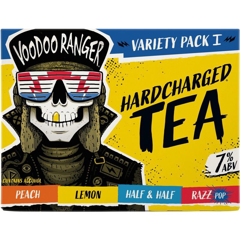 slide 8 of 8, New Belgium Voodoo Ranger Hardcharged Tea Variety - 12pk/12 fl oz Can, 12 ct; 12 fl oz