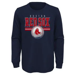 MLB Boston Red Sox Boys' Long Sleeve T-Shirt - S