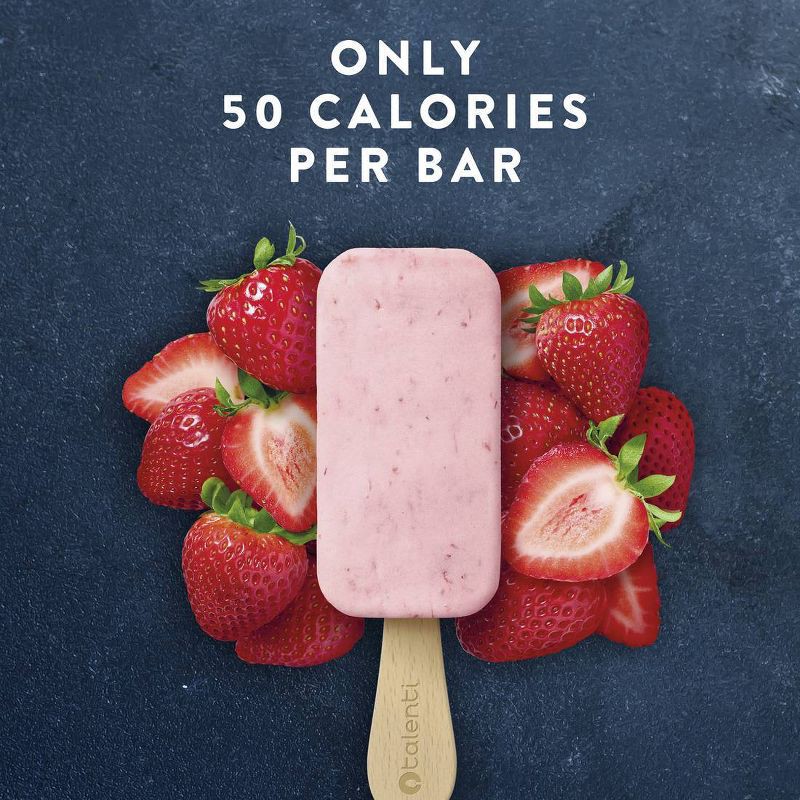 slide 4 of 7, Talenti Mini Sorbetto Fruit Bars Summer Strawberry with Real Fruit - Frozen - 11.1oz/6ct, 11.1 oz, 6 ct