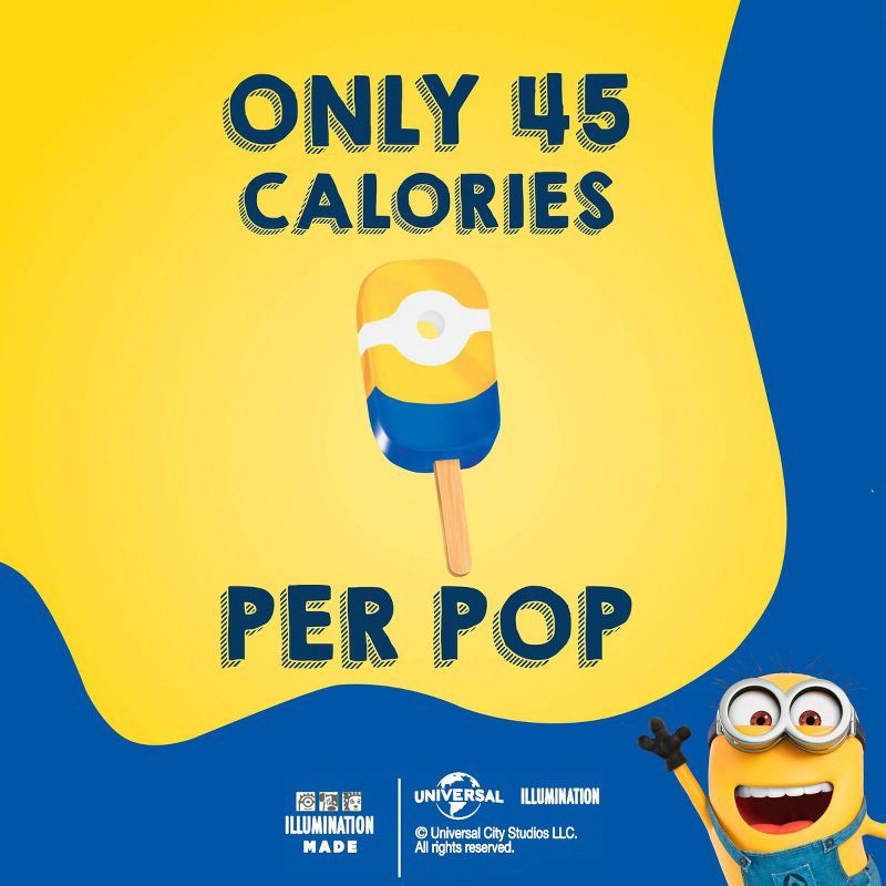 slide 6 of 9, Popsicle Strawberry Banana & Blue Raspberry Ice Cream Minions - 12.17oz/6ct, 12.17 oz, 6 ct