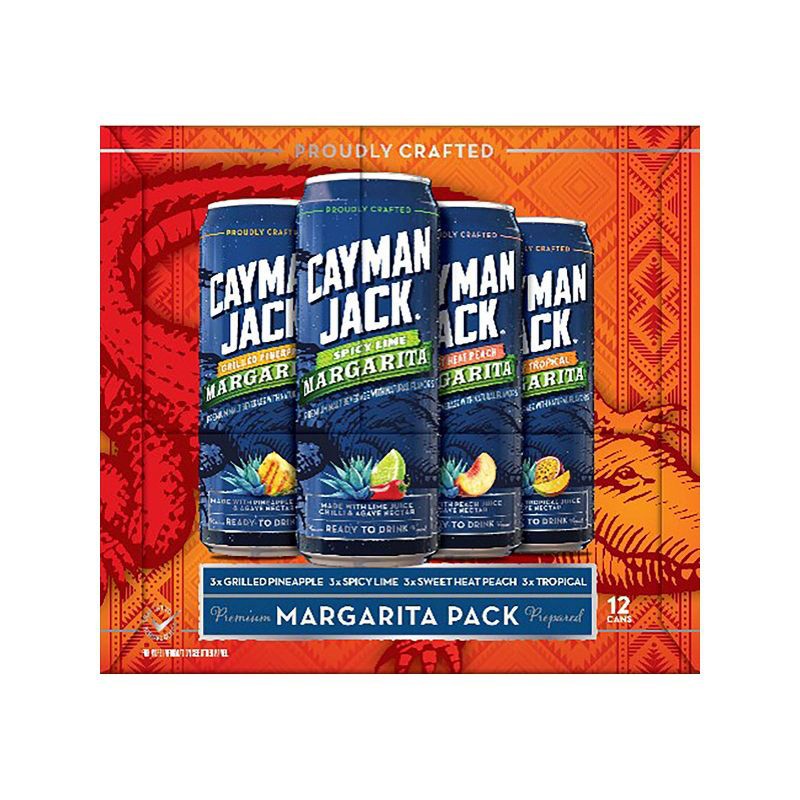 slide 3 of 5, Cayman Jack Sweet Heat Margarita Variety - 12pk/12 fl oz Cans, 12 ct; 12 fl oz